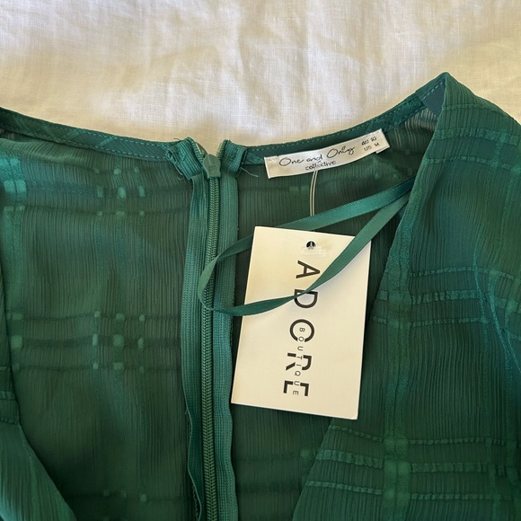 One and only green ruffle romper - Picture 7 of 9